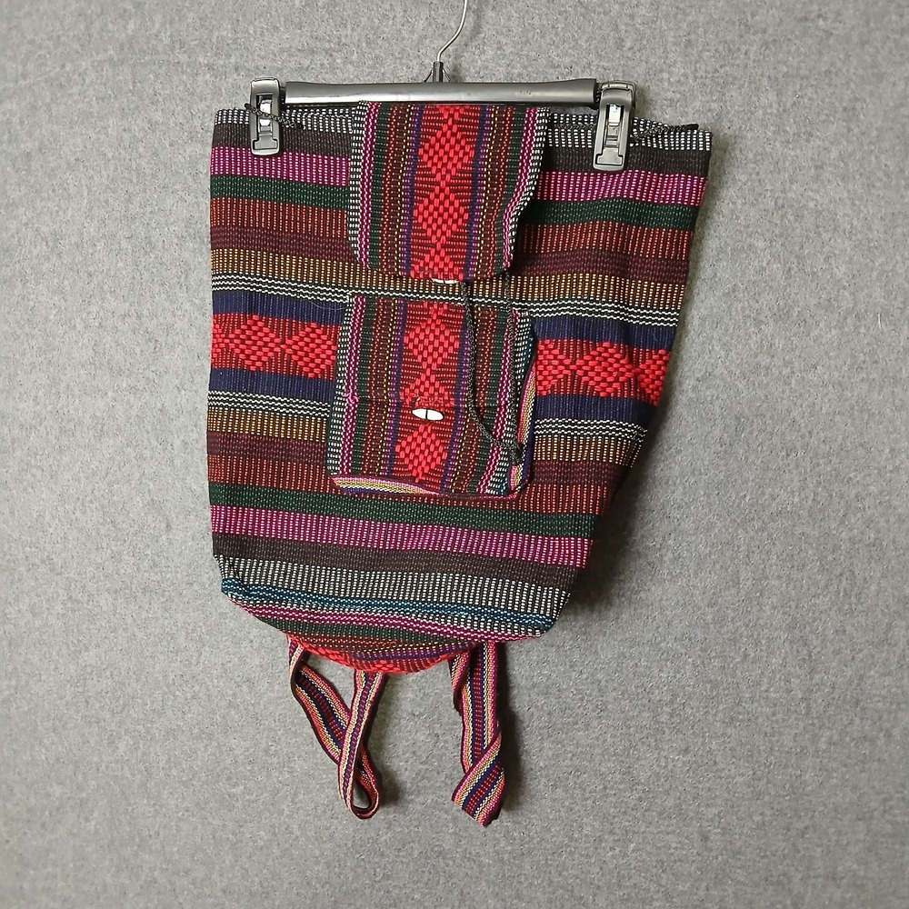 Tribal Boho backpack woven hippie colorful western festival
